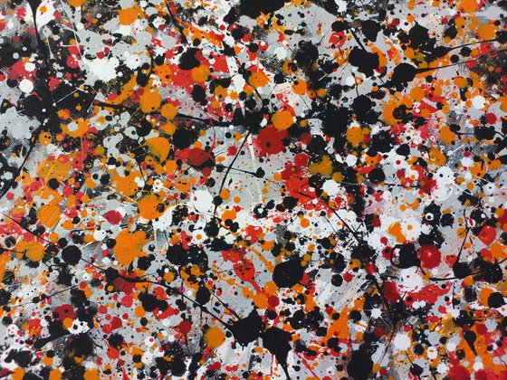 Abstract J. Pollock style painting by M.Y.