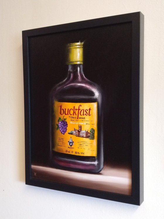 Buckfast tonic wine still life