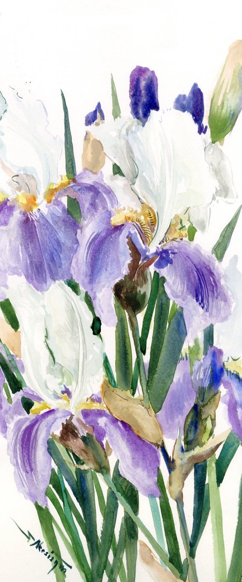 Iris Flowers by Suren Nersisyan