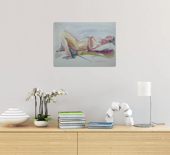 reclining male nude