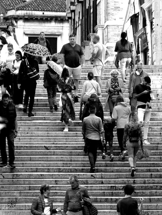 People On Stairs