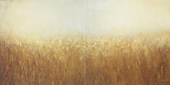 Warm Field 210218, minimalist abstract earth tones