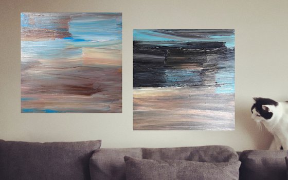 Diptych ''My Brushstrokes #1 and #2"