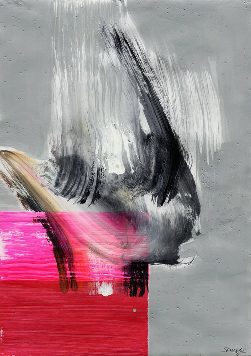 Bright Abstraction on Gray 2 by Evgen Semenyuk