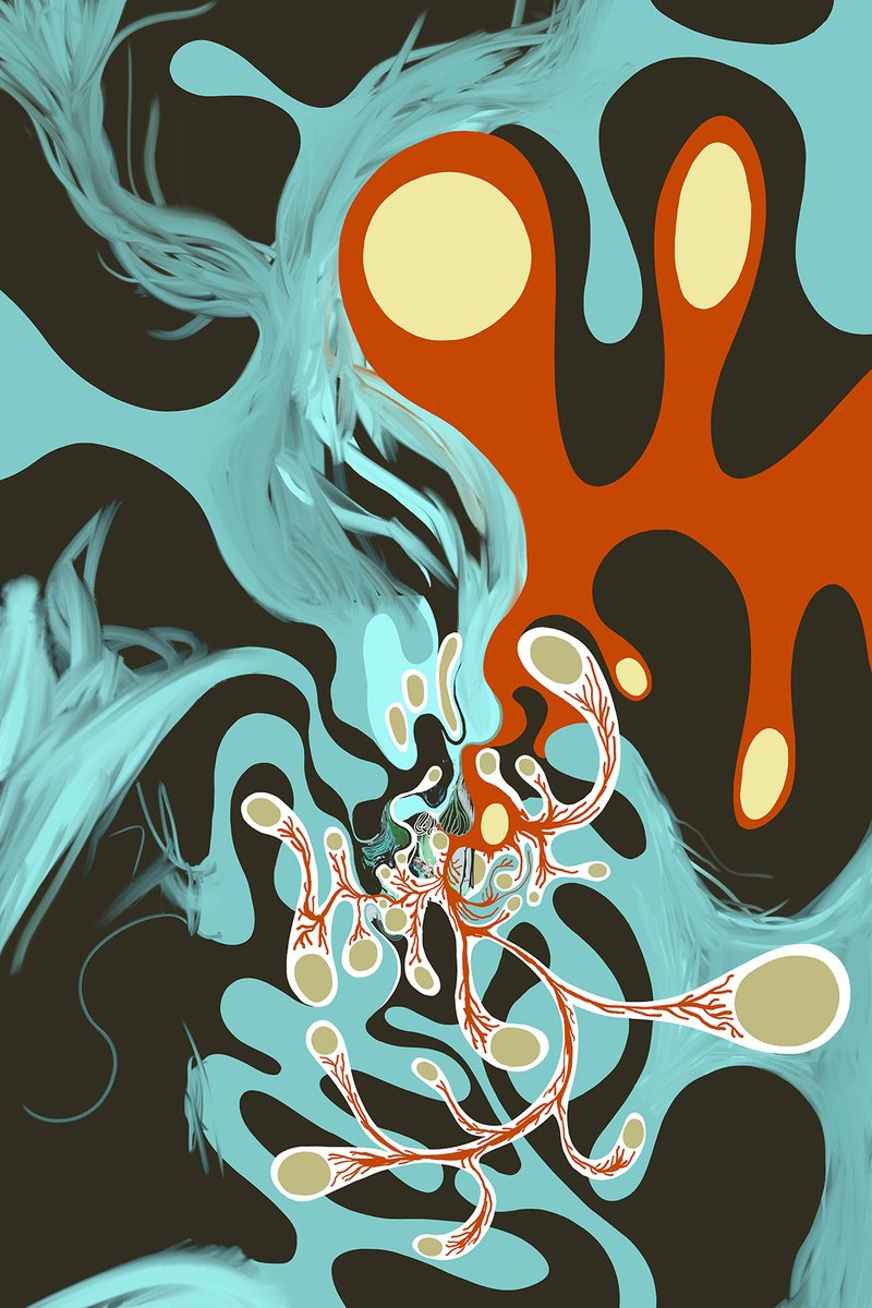 Abstract Giclee Print By Alasdair Willis, 16 X 23, Transfusion, Original Artwork