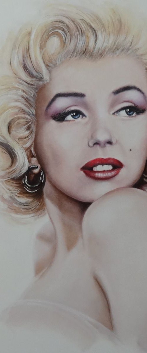 Marilyn Monroe, Bliss by Mel Davies Original Art