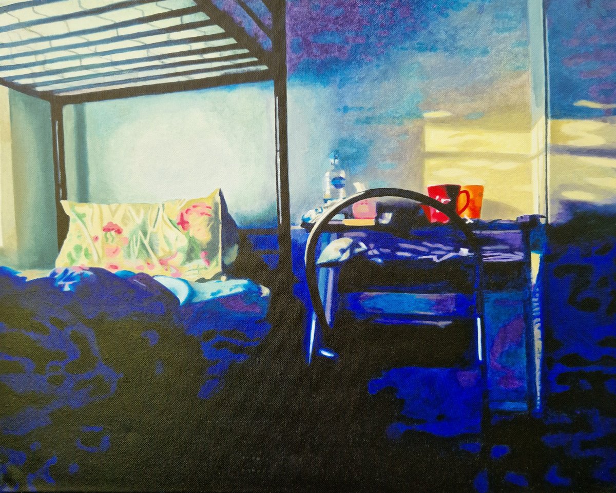 Sharehouse Room By Ulla Kutter, 20 X 16, Artwork For Sale On Artfinder