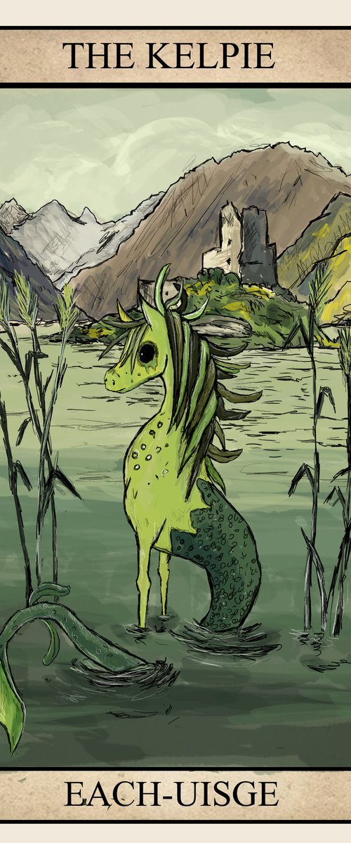 Scottish Cryptids -Kelpie by Indie Flynn-Mylchreest of MeriLine Art