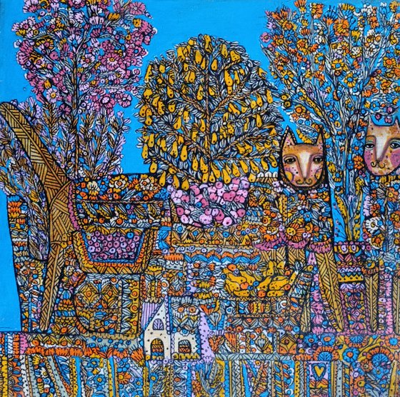 Still life with cats