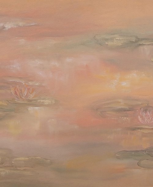 Peachy pond by Marelize Coetzee
