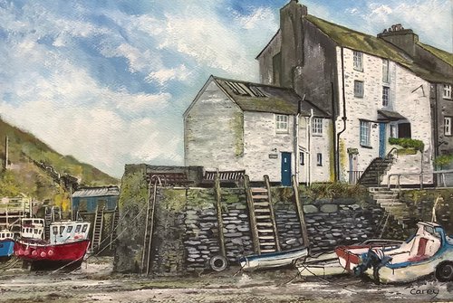 Cornish fishing village by Darren Carey