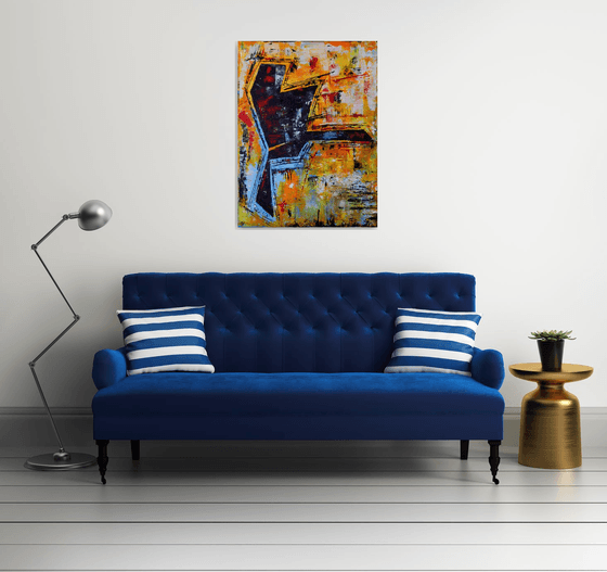 LET'S DANCE - Original Modern Abstract Pop art Street art 100/76