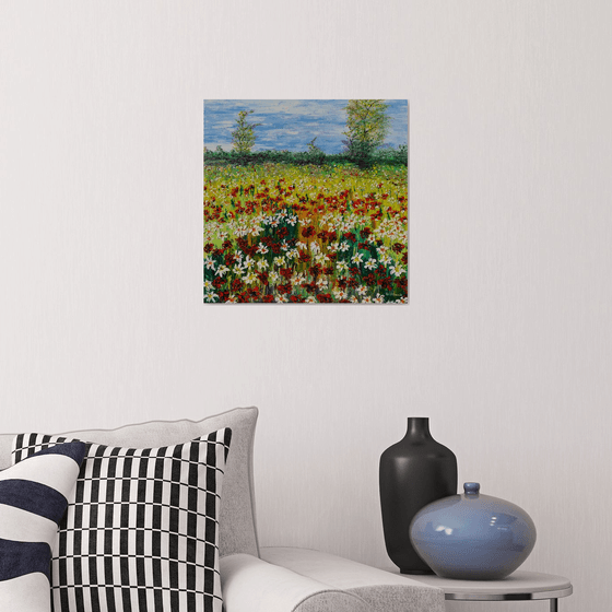Colored meadow