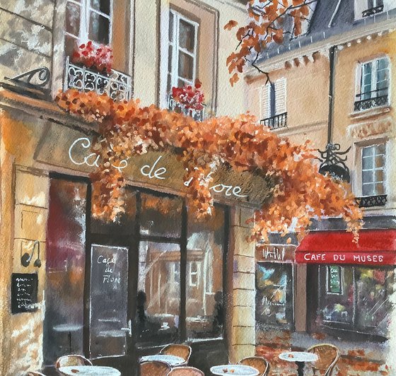 Paris Autumn scene