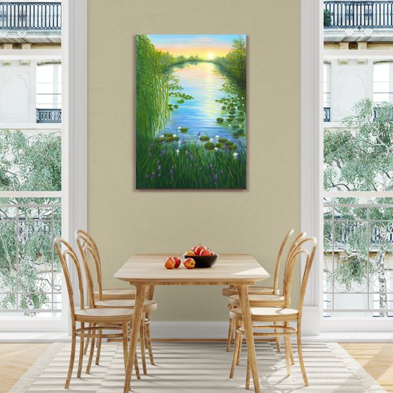 Water lily pond
