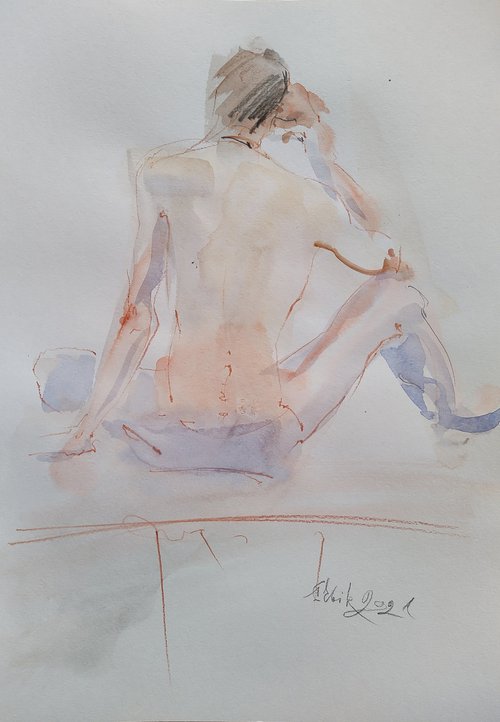 Young man. Nude №6 20210311 by Irina Bibik-Chkolian