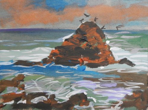 sea and stone by Valentina Kachina
