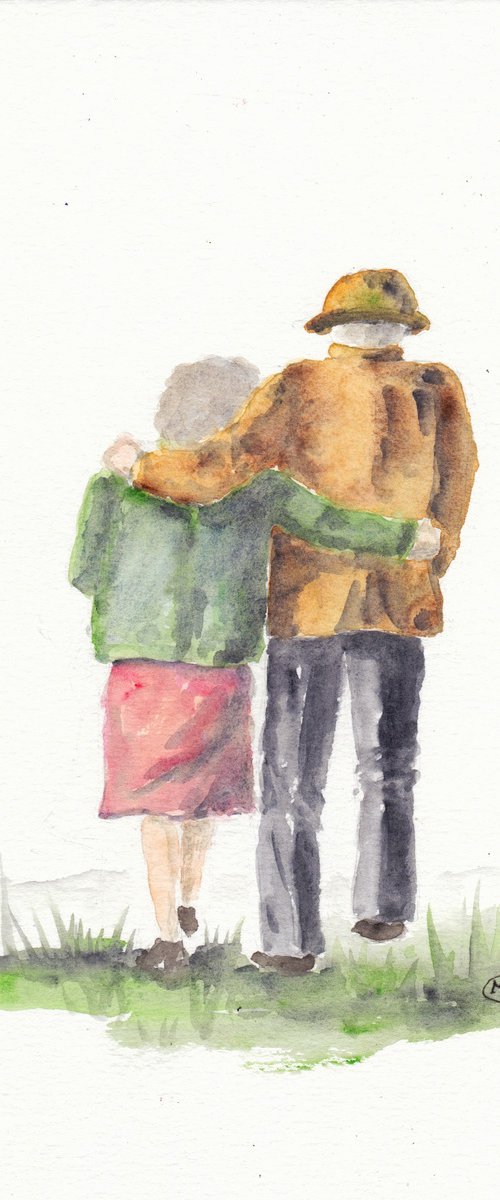 Together, Couple walking by MARJANSART