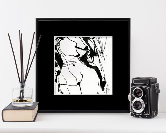 Doodle Nude 13 - Minimalistic Abstract Nude Art by Kathy Morton Stanion