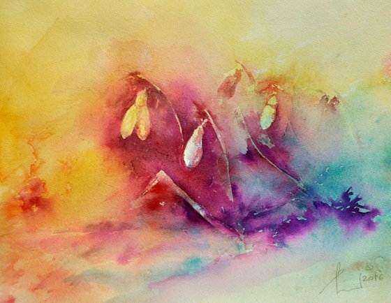 SPRING AGAIN original watercolour 32x25