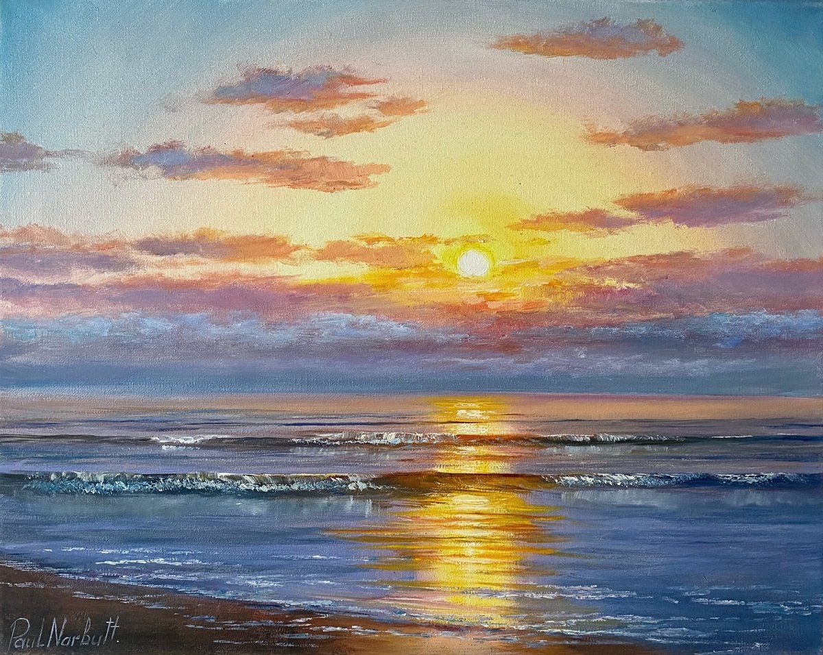 Photorealistic Oil Painting , Dancing Sun By Paul Narbutt, 20 X 16, Artwork For Sale On Artfinder