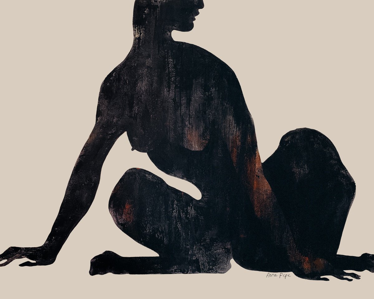 Abstract Portrait Acrylic Painting By Anna Pepe, 59 X 47, Mother, Original Artwork