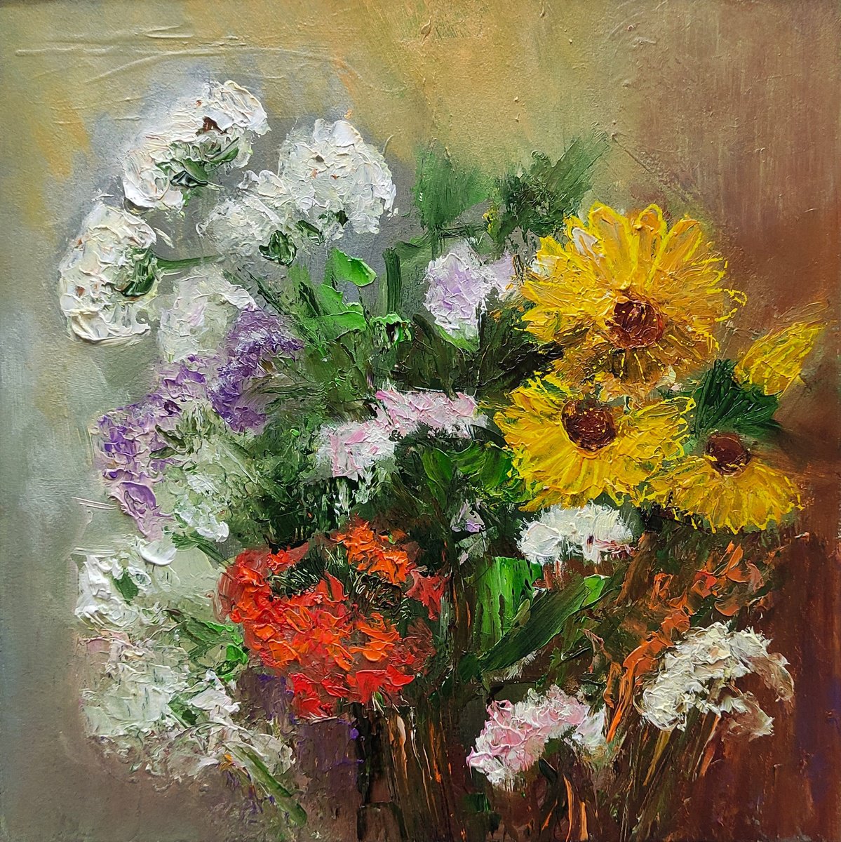 Bouquet Of Garden Flowers by Yulia Berseneva