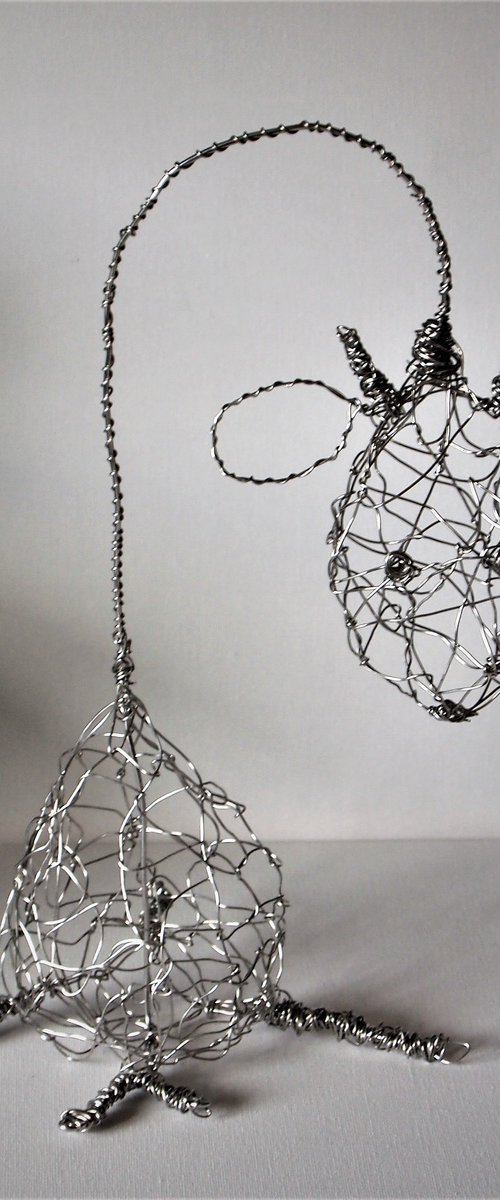 Silver Wire Gerry Giraffe by Steph Morgan