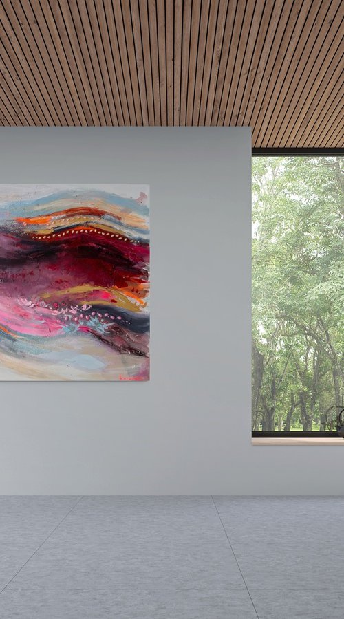 Crimson horizon by Nataliia Karavan