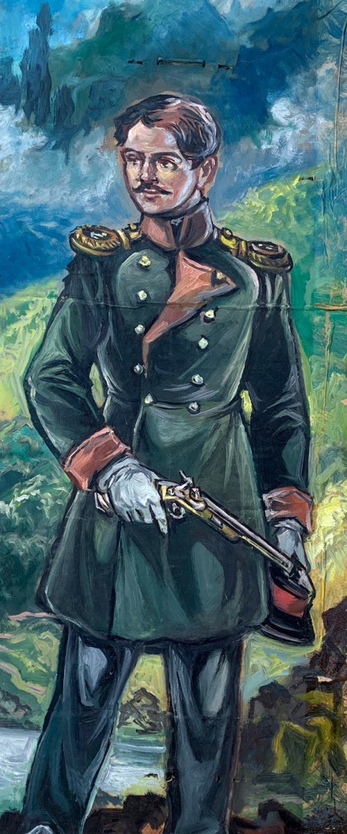 Portrait of a soldier by Oleg and Alexander Litvinov