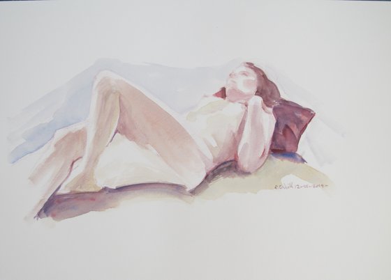 Reclining female nude