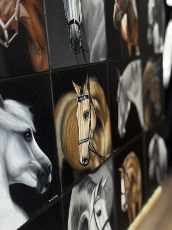 Horse Mosaic. Portrait