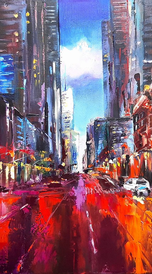 Lights of the big city by Olena Hontar