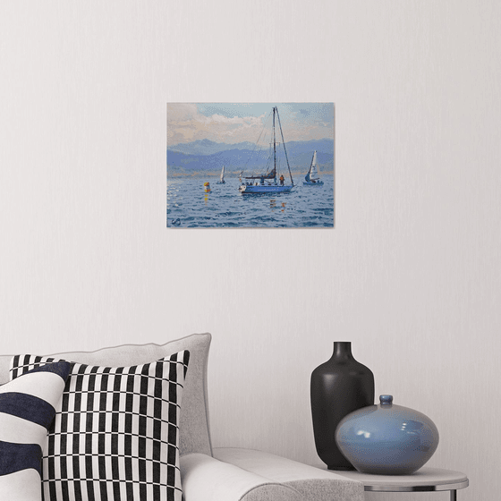 Seascape with Sailboats 53