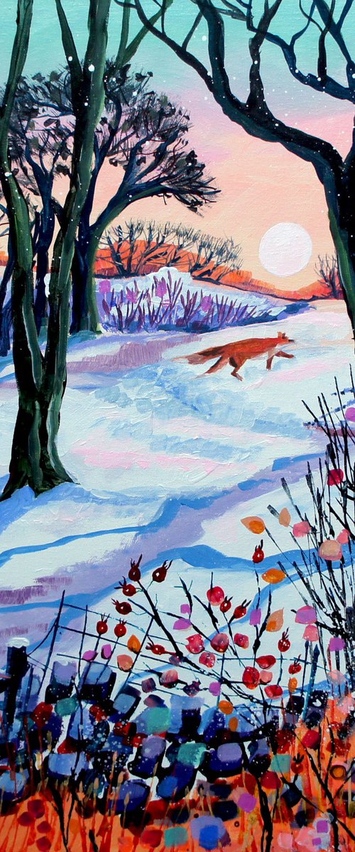 Fox in the Snow by Julia  Rigby