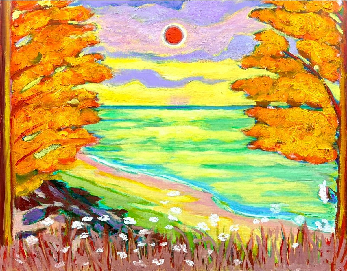 Expressive Oil Painting , Floating World By Susan Stewart, 28 X 22, Artwork For Sale On Artfinder