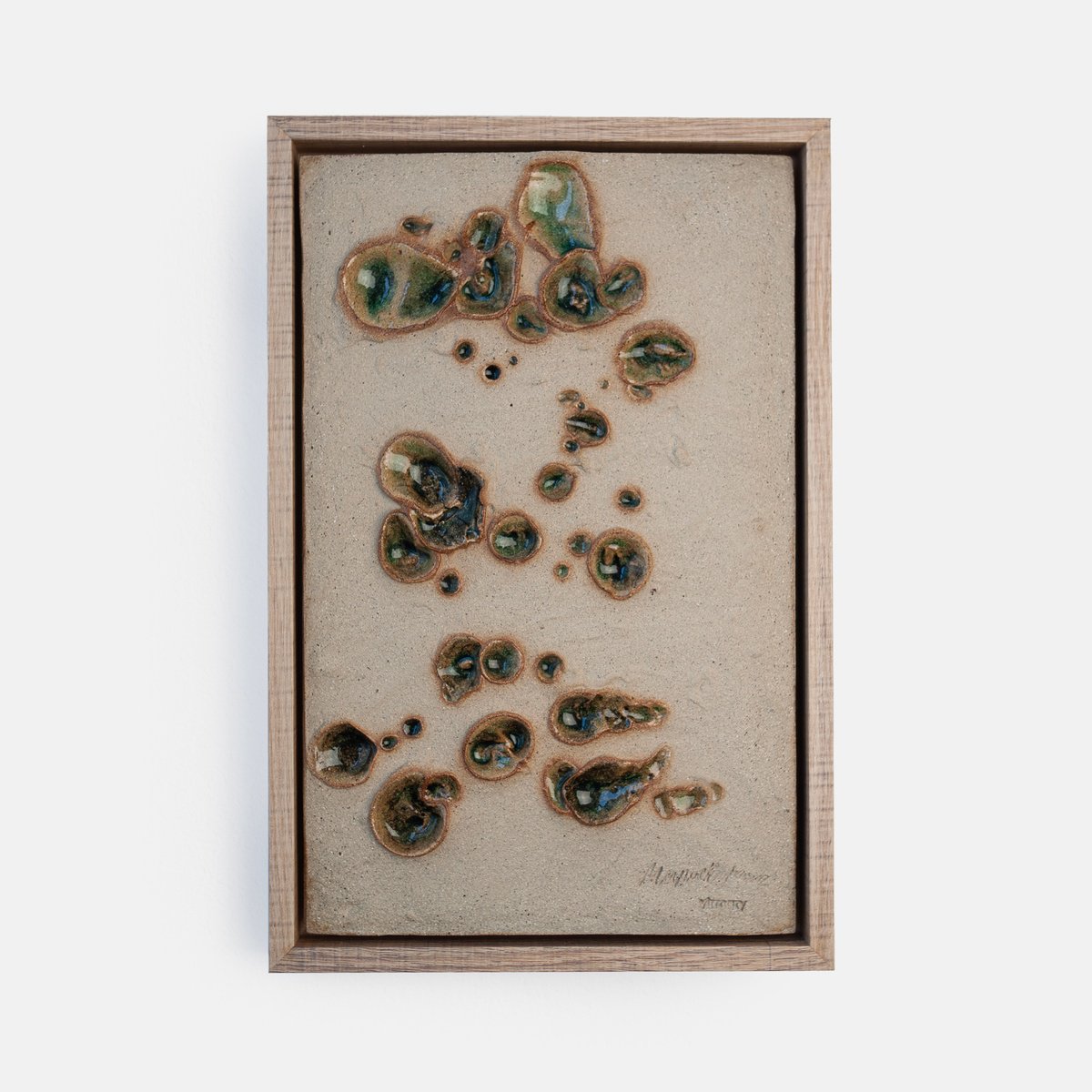 Expressive Abstract Clay Sculpture By Maryia Virshych, 8 X 13", Terra Cognita. Cenote, Original Artwork