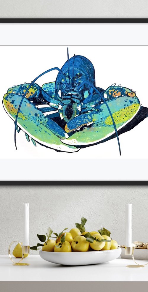 Blue Lobster by Ieuan Edwards