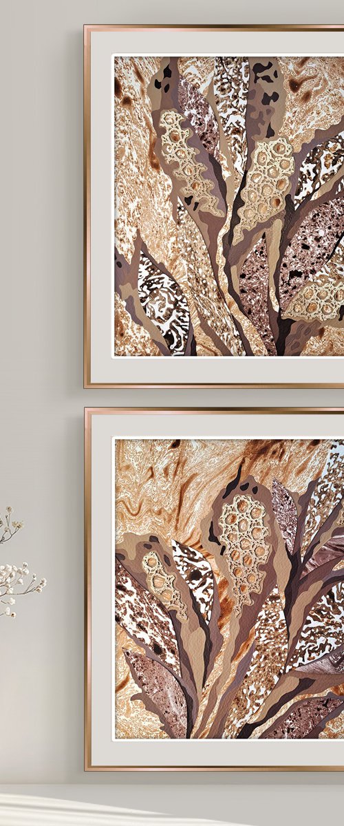 Set of 2 «Lace Dreamscape» by Mariia Raskin