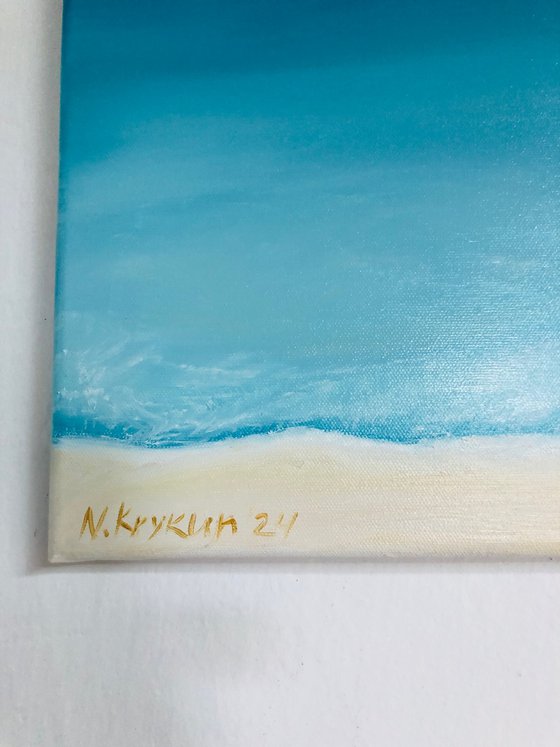 Summer - ocean, waves, skyline