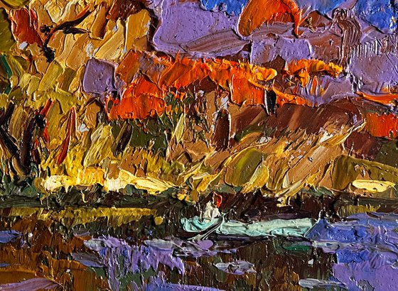 Fishing in autumn