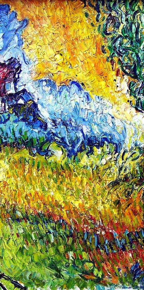 Cottage landscape  #1 by Richard Meyer