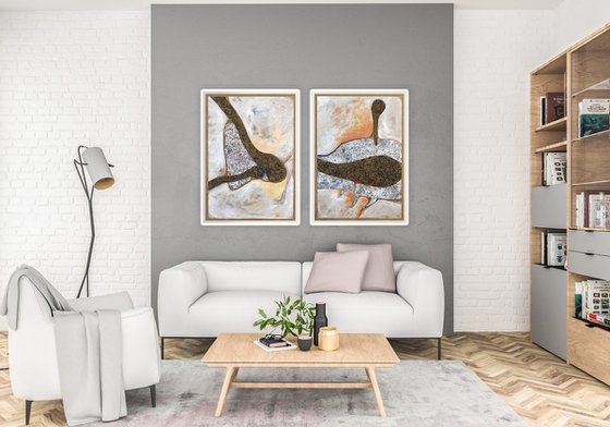 THE BIOMORPH Diptych