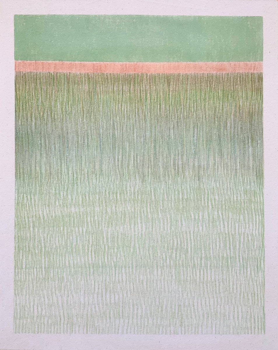 Abstract Landscape Painting By Malgorzata Krakowiak, 26 X 32", Sublimat N*126, Original Artwork