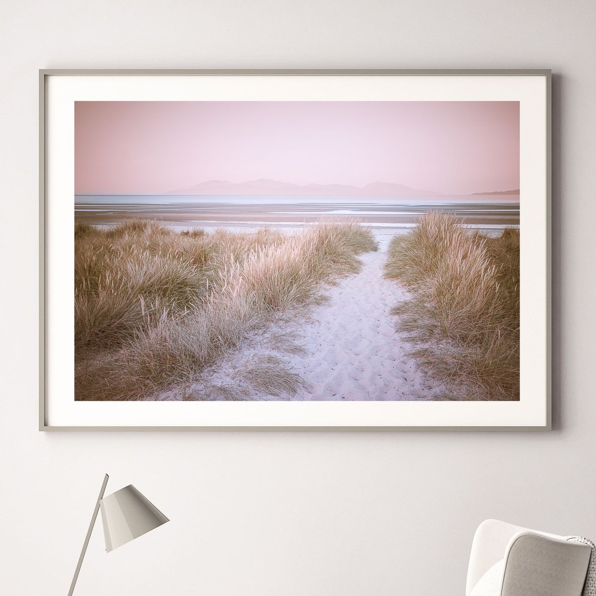 Impressionistic Landscape Photograph By Lynne Douglas, 52 X 36", The Secret Beach, Scotland, Original Artwork