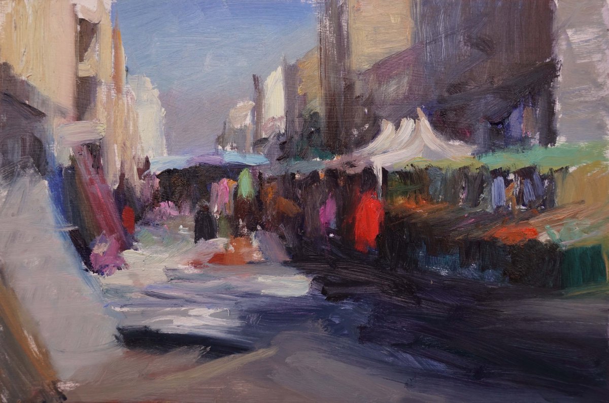 Market in my street, March by Manuel Leonardi