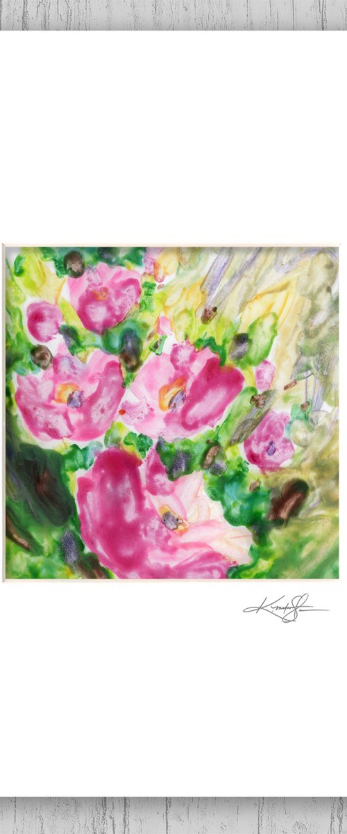 Encaustic Floral 16 by Kathy Morton Stanion