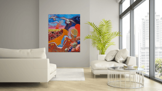 Reading among the rocks