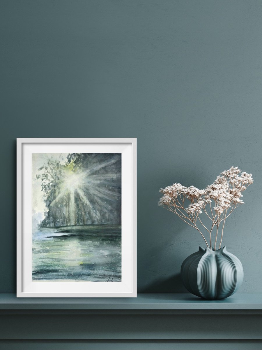 Expressive Watercolour , In The Morning Light By Jenny Tsoneva, 11 X 15, Artwork For Sale On Artfinder