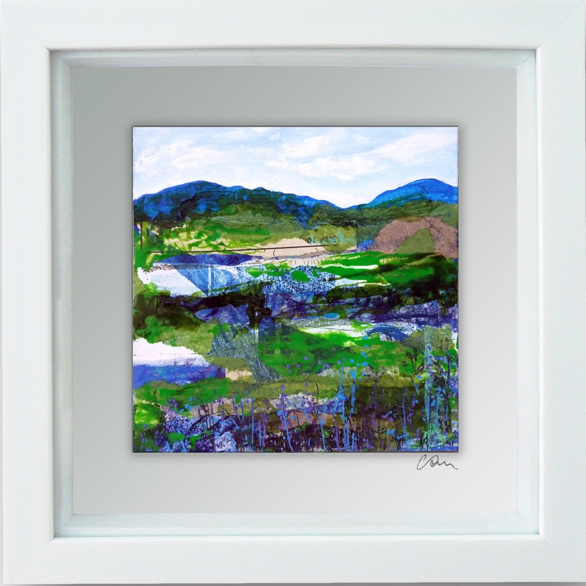 Blue hills landscape  #2 by Carolynne Coulson